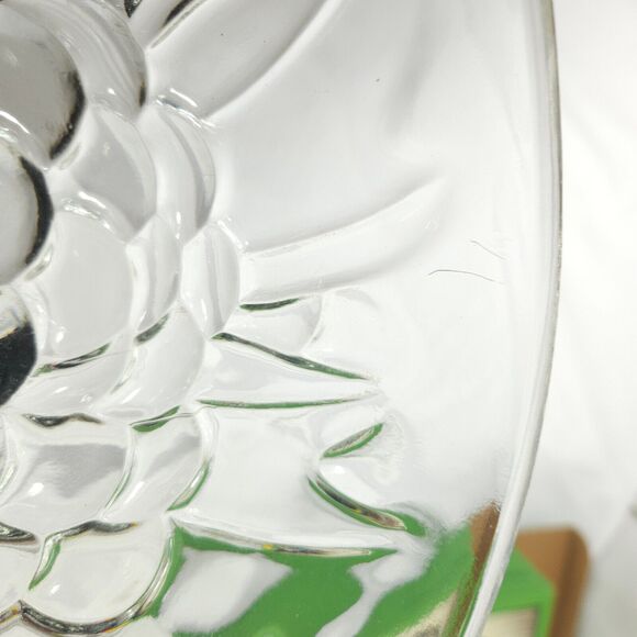 Vtg INDIANA GLASS Crystal Glass SALAD Serving BOWL Only w/ Original Box 0819 - Picture 7 of 7